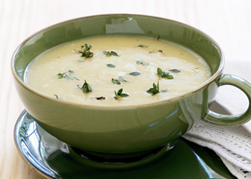 Суп овсяный с протертыми овощами и растительным маслом