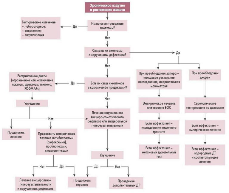Лечение повышенного газообразования в кишечнике у женщин препараты схема лечения